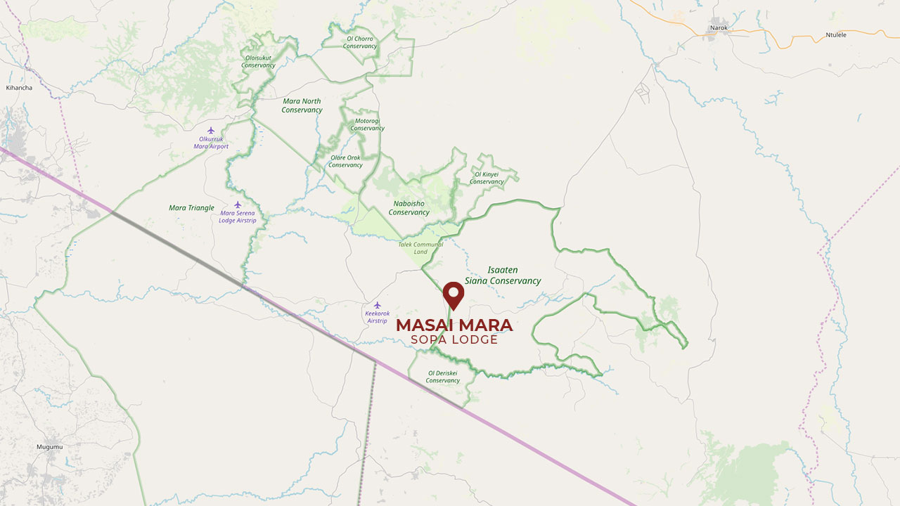 map masai mara sopa lodge
