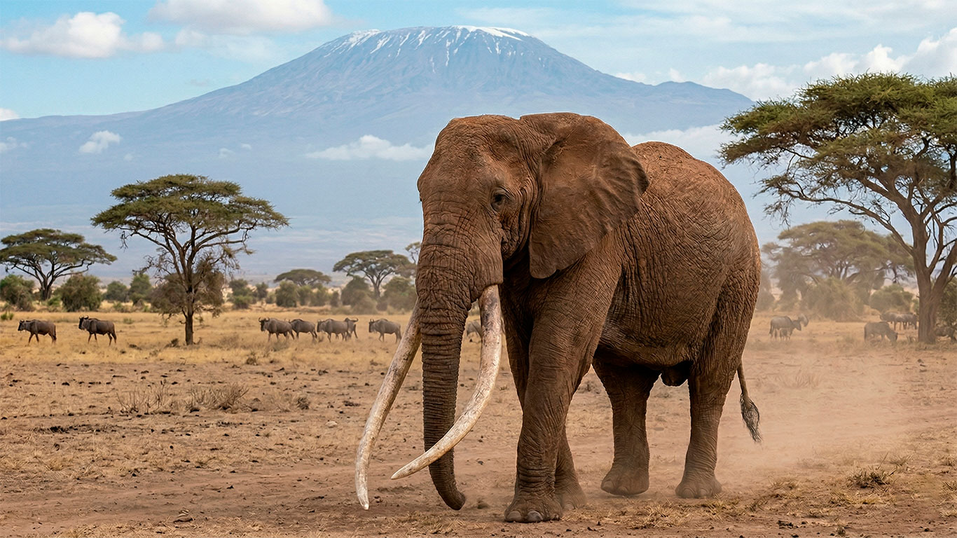Craig The Immortal Tusker Of Amboseli