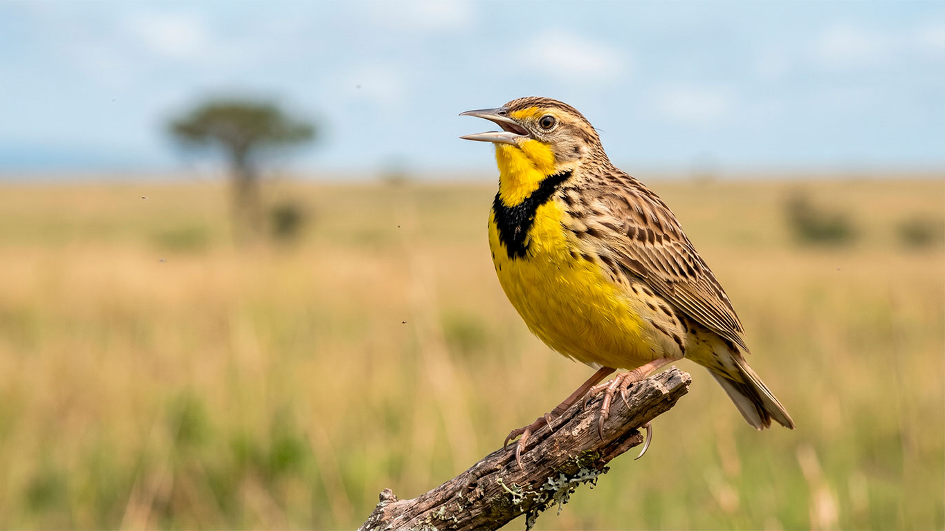 Yellow throated long claw